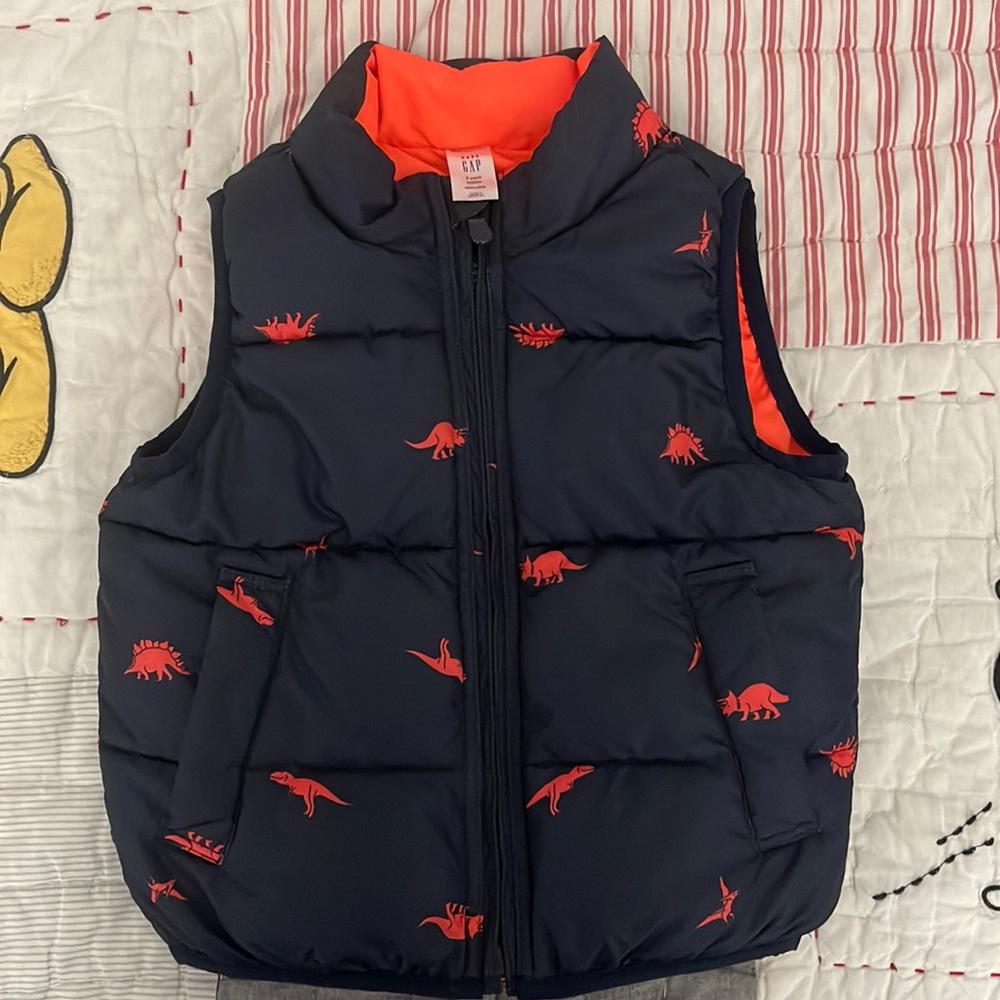 2T GAP Dinosaur reversible vest! Lots of life left.